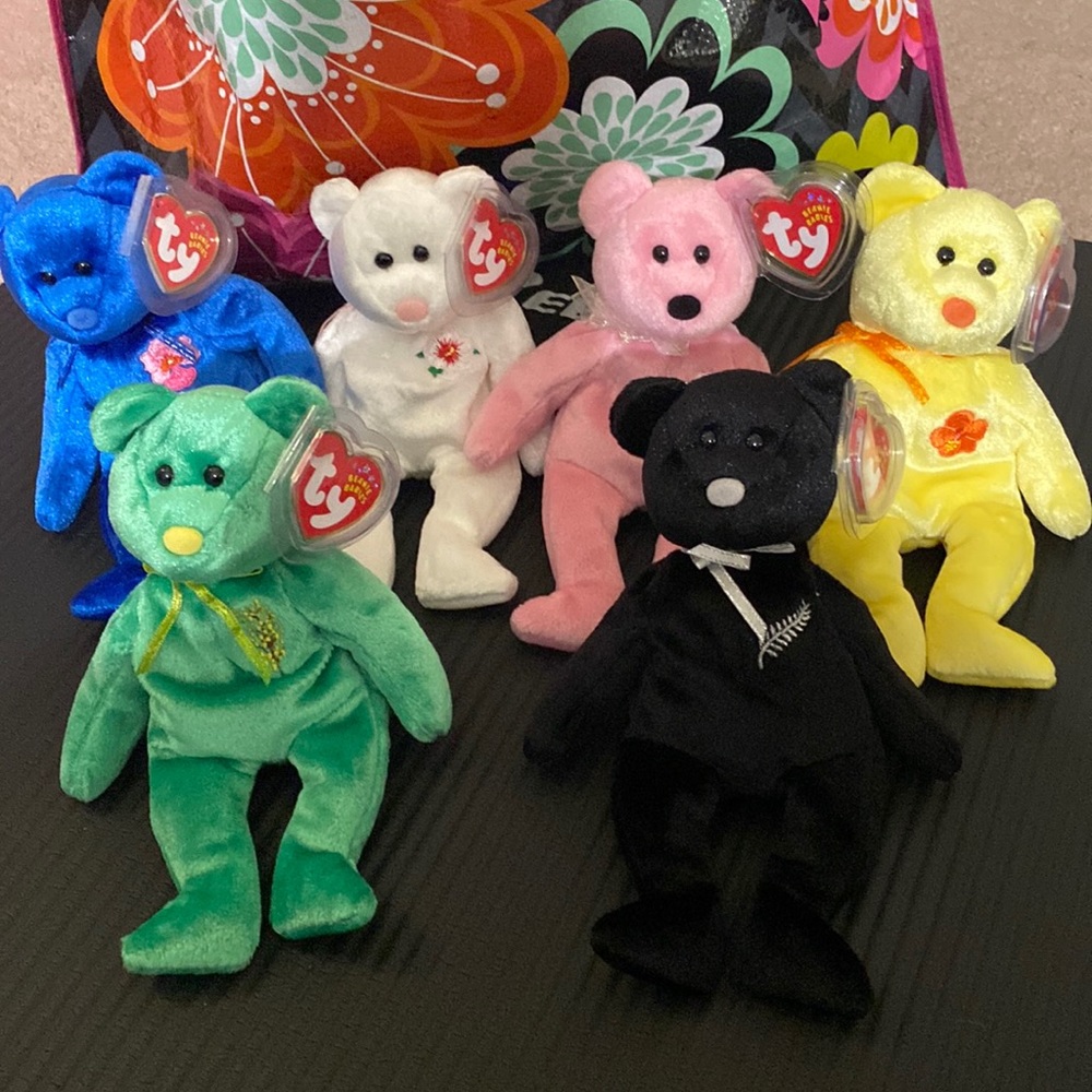 Ty Beanies Babies Asia Pacific 2022 Full set of 6 Rare Vintage Collectible Gift